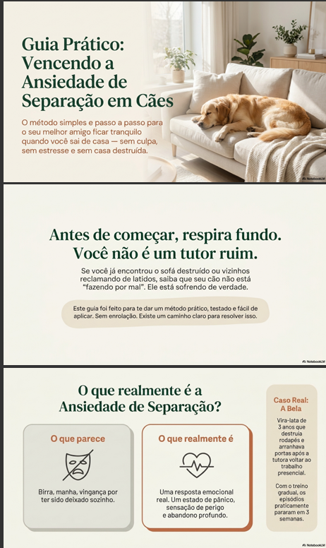 Prévia do e-book Guia Prático: Vencendo a Ansiedade de Separação em Cães